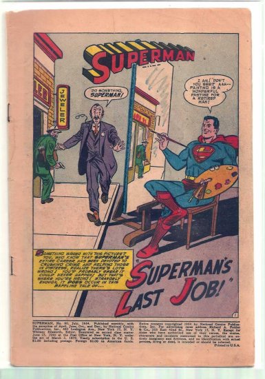 SUPERMAN # 90, 0.5 PR