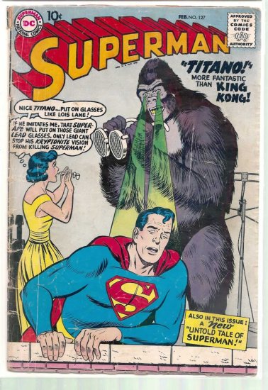 SUPERMAN # 127, 2.5 GD +