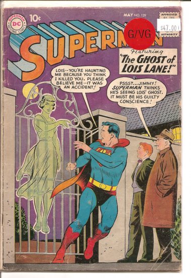 Superman # 129, 3.0 GD/VG