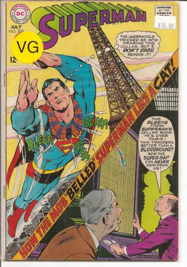 Superman # 208, 4.0 VG