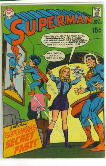 Superman # 218, 4.5 VG +