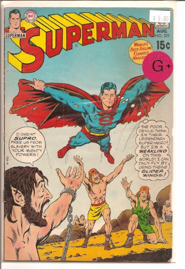 Superman # 229, 2.5 GD +