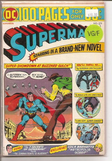Superman # 278, 5.0 VG/FN