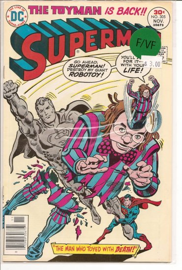 Superman # 305, 7.0 FN/VF