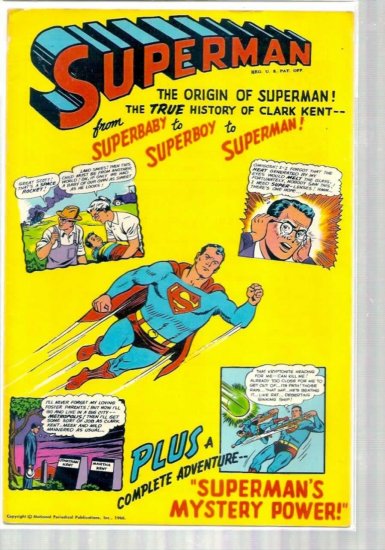 SUPERMAN RECORD COMIC # 1, 4.5 VG +