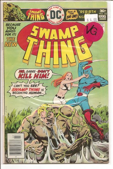 Swamp Thing # 23, 4.0 VG