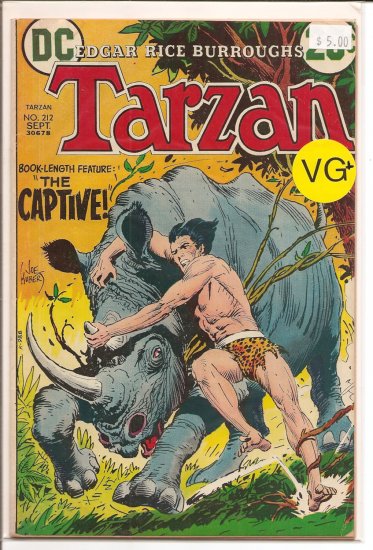 Tarzan # 212, 4.5 VG +