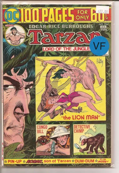 Tarzan # 234, 8.0 VF