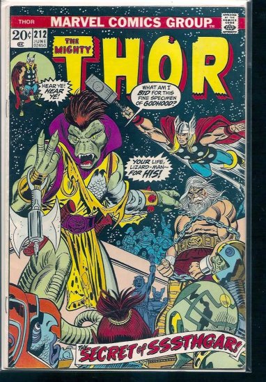 THOR # 212, 4.5 VG +