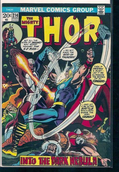 THOR # 214, 4.5 VG +
