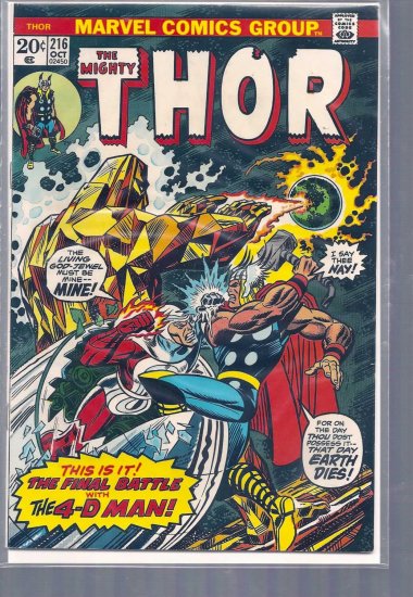 THOR # 216, 3.5 VG -