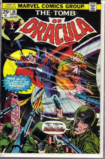 TOMB OF DRACULA # 36, 7.0 FN/VF