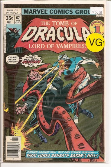 Tomb of Dracula # 62, 4.5 VG +