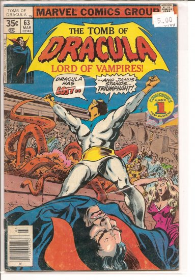 Tomb of Dracula # 63, 4.0 VG