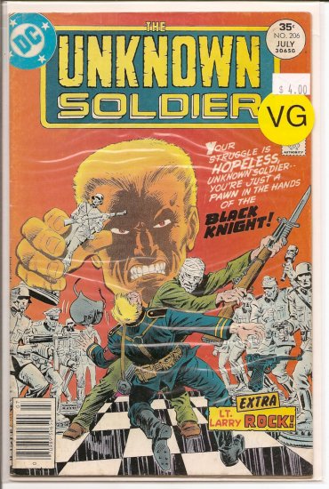 Unknown Soldier # 206, 4.0 VG