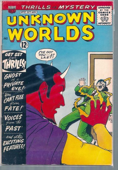 UNKNOWN WORLDS # 27, 4.0 VG