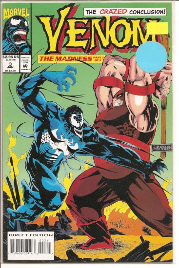 Venom: The Madness # 3, 9.0 VF/NM