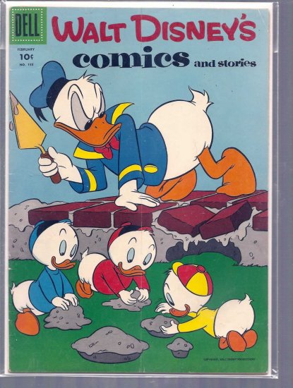 WALT DISNEY COMICS AND STORIES # 185, 4.5 VG +