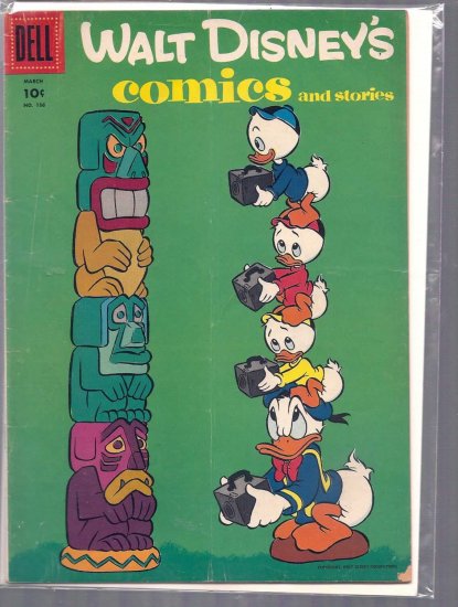 WALT DISNEY COMICS AND STORIES # 186, 4.0 VG