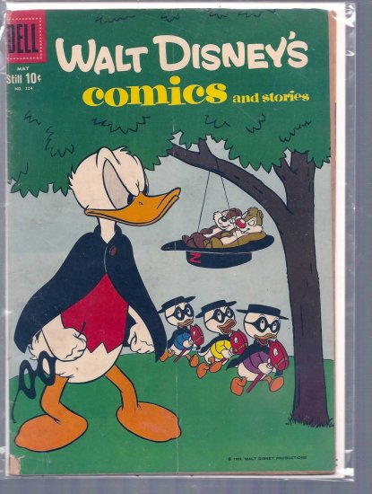 WALT DISNEY COMICS AND STORIES # 224, 3.0 GD/VG