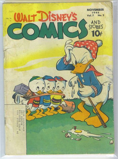Walt Disney's Comics And Stories # 74, 3.5 VG -