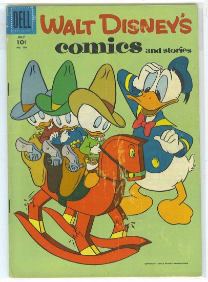 Walt Disney's Comics And Stories # 190, 4.0 VG