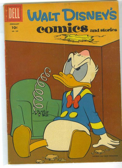 Walt Disney's Comics And Stories # 209, 3.0 GD/VG