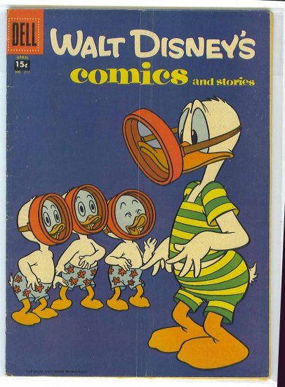Walt Disney's Comics And Stories # 211, 4.5 VG +