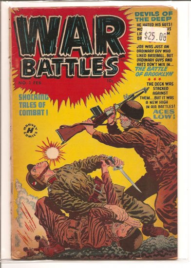 War Battles # 1, 3.5 VG -