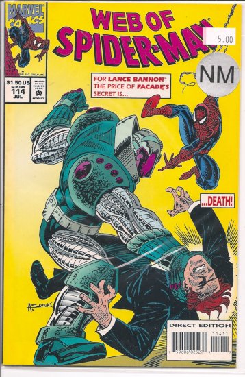 Web Of Spider-Man # 114, 9.4 NM