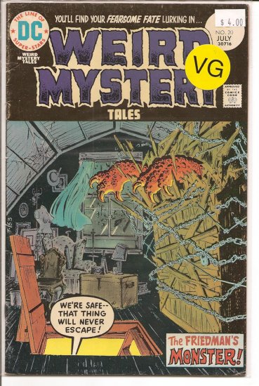 Weird Mystery Tales # 20, 4.0 VG