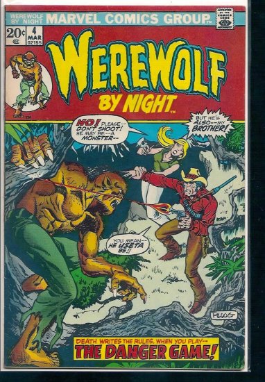 WEREWOLF BY NIGHT # 4, 4.0 VG