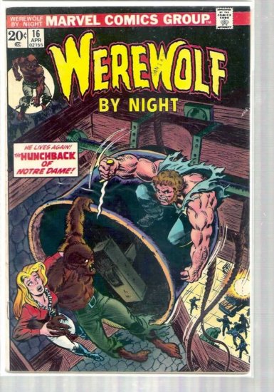 WEREWOLF BY NIGHT # 16, 4.5 VG +