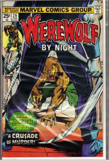 WEREWOLF BY NIGHT # 26, 7.5 VF -