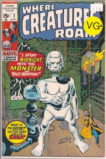 Where Creatures Roam # 2, 4.5 VG +