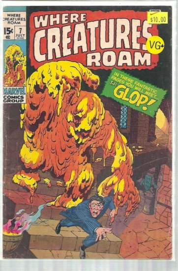 WHERE CREATURES ROAM # 7, 4.5 VG +