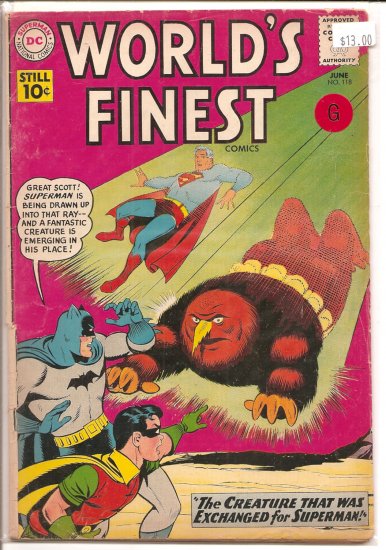 World's Finest Comics # 118, 2.0 GD