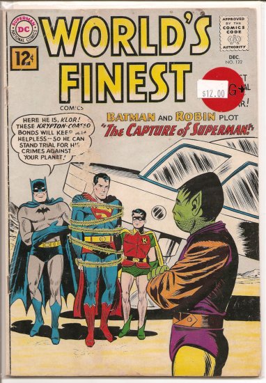 World's Finest Comics # 122, 2.5 GD +