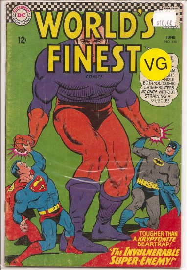 World's Finest Comics # 158, 4.0 VG