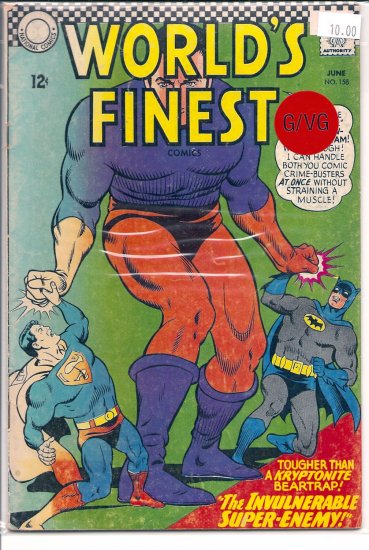 World's Finest Comics # 158, 3.0 GD/VG