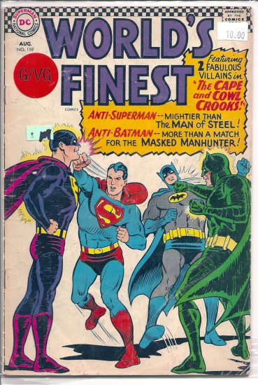 World's Finest Comics # 159, 3.0 GD/VG
