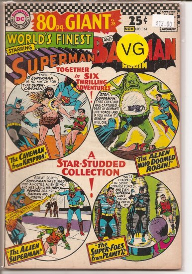 World's Finest Comics # 161, 4.0 VG