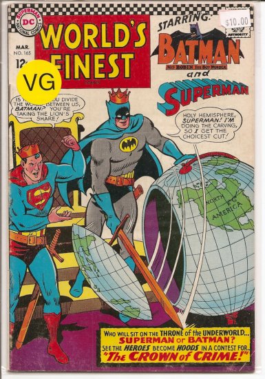 World's Finest Comics # 165, 4.0 VG