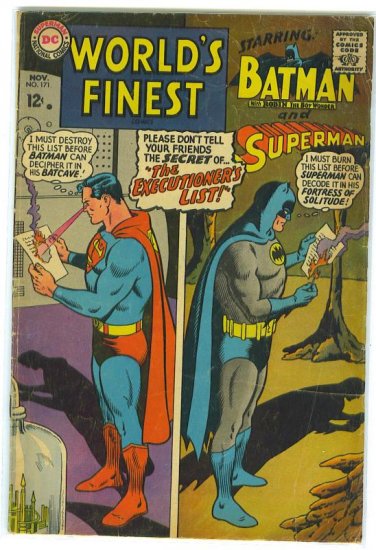 World's Finest Comics # 171, 2.5 GD +