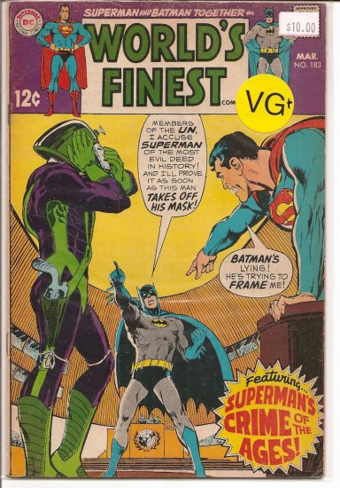 World's Finest Comics # 183, 4.5 VG +