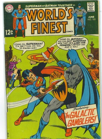 World's Finest Comics # 185, 2.5 GD +