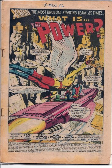 X-MEN # 56, 0.5 PR