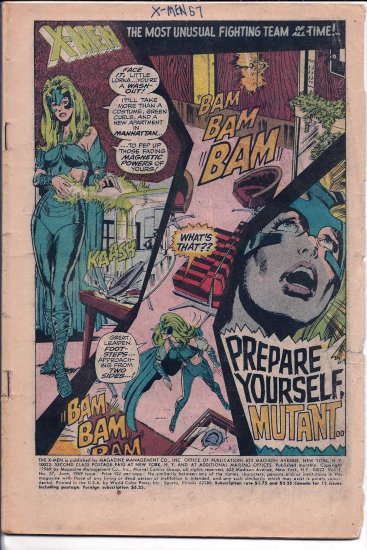 X-MEN # 57, 0.5 PR