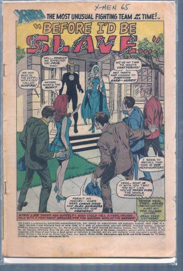 X-Men # 65, 0.5 PR