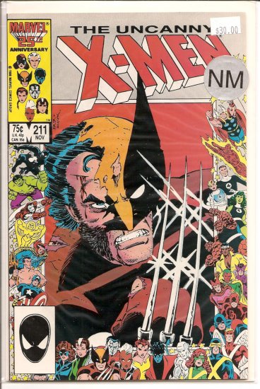 X-Men # 211, 9.4 NM